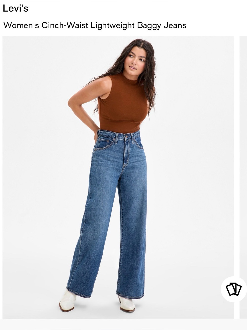 Levi's Women's High-Rise Wide Leg Jeans in Blue